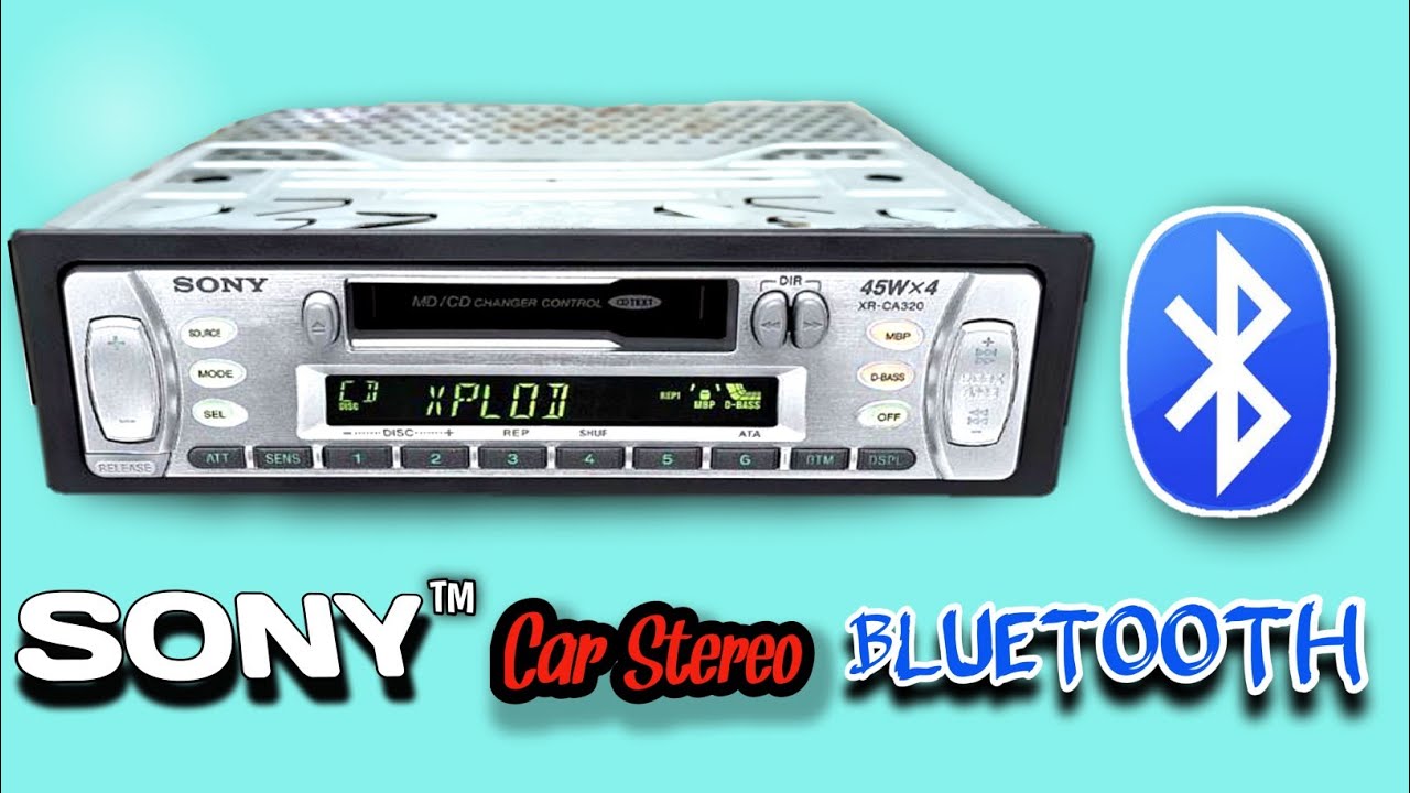 car cassette player Sony car stereo add Bluetooth usb YouTube