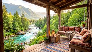 A Golden Morning by the River 🌿 Relaxing River Sounds & Birdsong