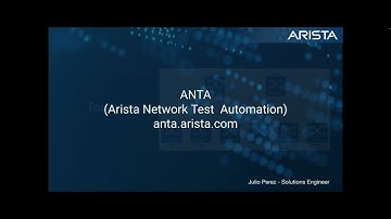 Quick Look: ANTA (Arista Network Test Automation)