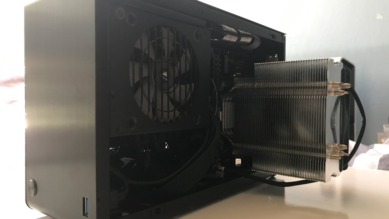 DAN A4-SFX RYZEN-1800X Build - YouTube