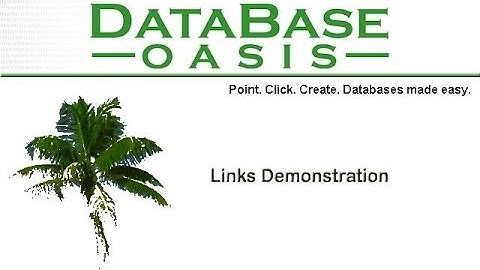 Database Oasis: Link files, websites, and e-mail addresses
