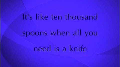 Alanis Morissette - Ironic w/lyrics (HQ sound)