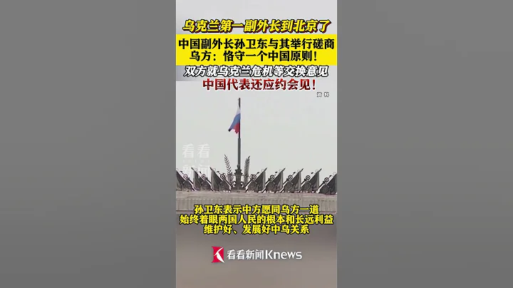 烏克蘭第一副外長到北京了！中國副外長孫衛東與其舉行磋商 #中國#烏克蘭#俄烏#俄羅斯#北京#shorts - 天天要聞