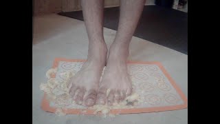 Toe Food Ep. 1 Asmr Banana - Male Bare Boy Feet Food Smashingsquashingstomping