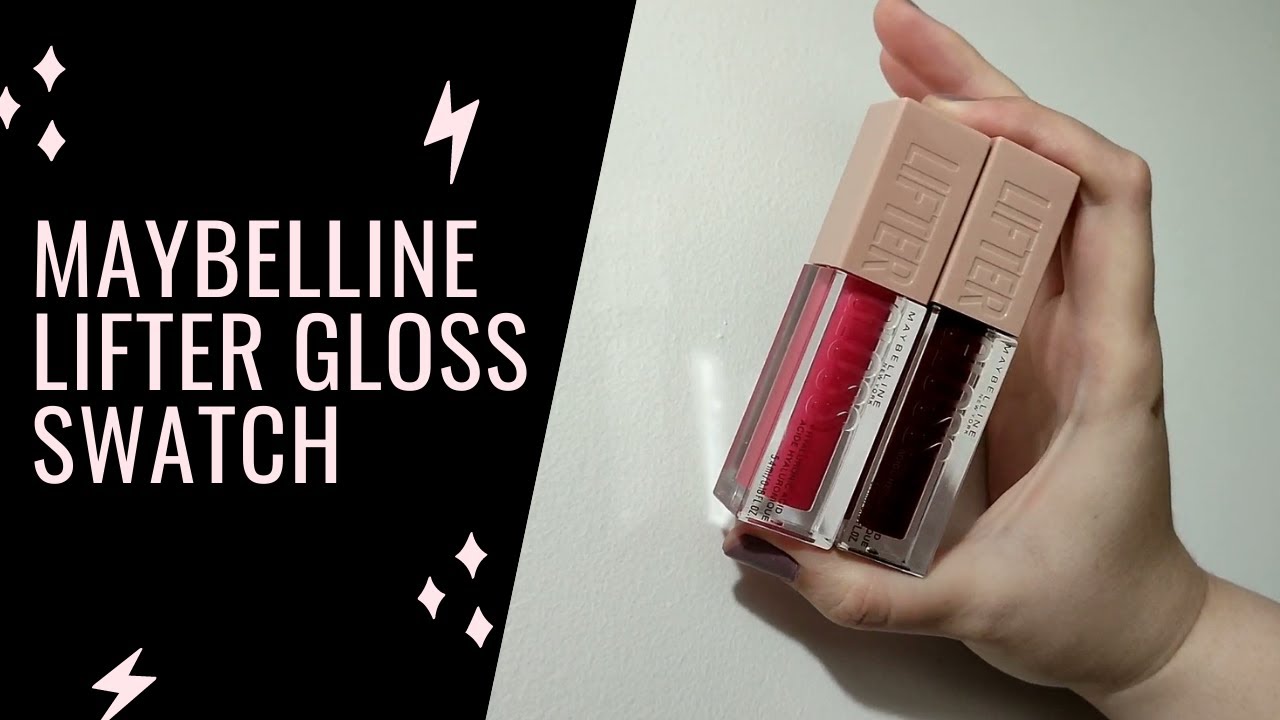 Maybelline Lifter Gloss 24(Bubble Gum) & 25(Taffy) Swatch makeup 