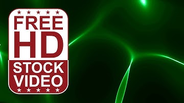 Free Stock Videos – abstract animated green waves lines morphing 2D animation