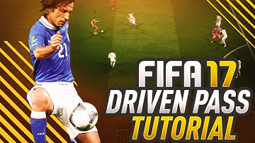 FIFA 17 PASSING TUTORIAL! THE DRIVEN PASS: SCORE MORE GOALS, INCREASE POSSESSION, & BETTER BUILD UP!