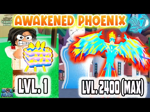 Noob to Max Lvl Using Awakened Phoenix Fruit-BLoxfruits 
