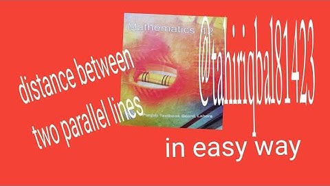 distance between parallel lines math 12 exercise 4.3