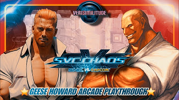 SNK VS CAPCOM CHAOS PLAYSTATION 5 EDITION; GEESE HOWARD ARCADE PLAY THROUGH