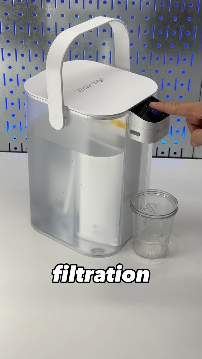 Rechargeable countertop water filtration system from #waterdrop