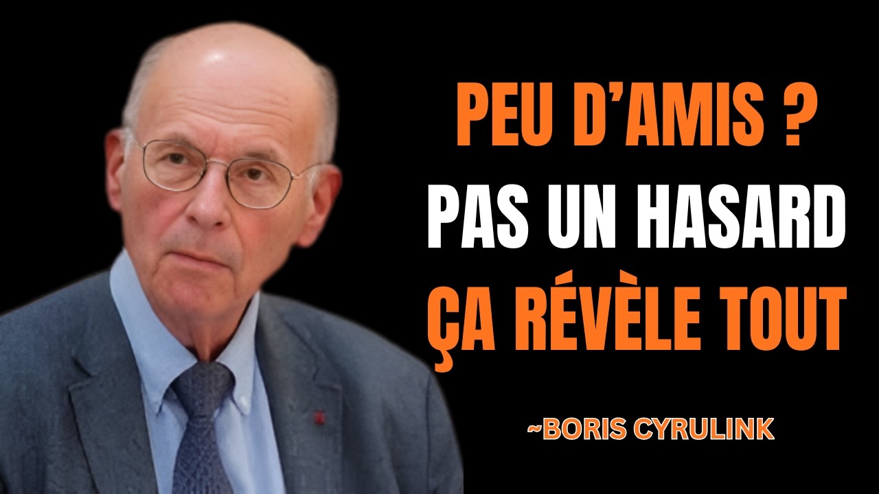 Si tu as peu d’amis, ce n’est pas un hasard : voici ce que cela révèle vraiment | Boris Cyrulnik
