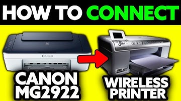 How To Connect a Canon MG2922 Wireless Printer (2025) - Step by Step