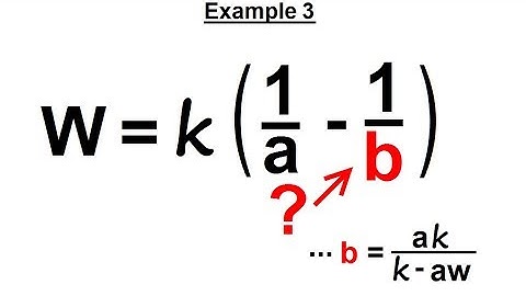 Algebra - Ch. 15: Solve for Variable in Equation (3 of 11) Example 3