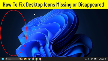 How To Fix Desktop Icons Missing or Disappeared
