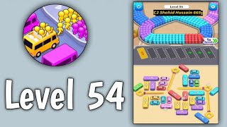 Bus loop: traffic jam master level 54 | all parts gameplay walkthrough solution