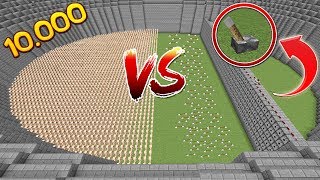 10.000 НУБОВ ПРОТИВ 1000 РАЗДАТЧИКОВ РОЛЕВАЯ ИГРА АРЕНА МОБОВ! МЕГА МАШИНА 1000 СТРЕЛ!