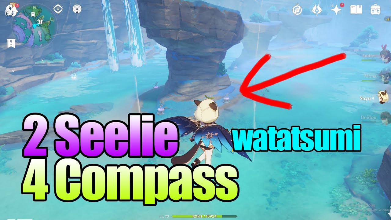 Watatsumi 2 Seelie electro 4 Compass Guide Genshin Impact YouTube