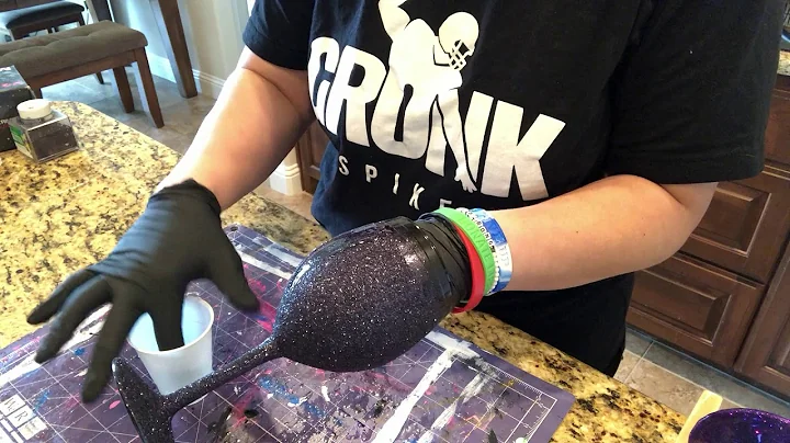 How To Add Glitter To A Wine Glass - Mod Podge & Epoxy