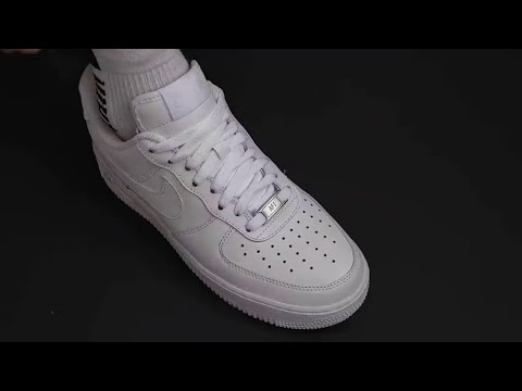 How to hide your shoe laces (Air force 1) - YouTube