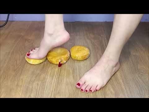 ASMR Feet- Raspberry Filled Donuts