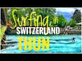 Surfing in Thun, Switzerland