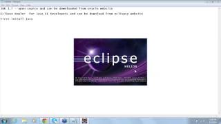tutorial 1 for How to use eclipse   IDE