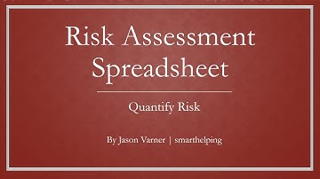Risk Assessment of Opportunities: Excel Template