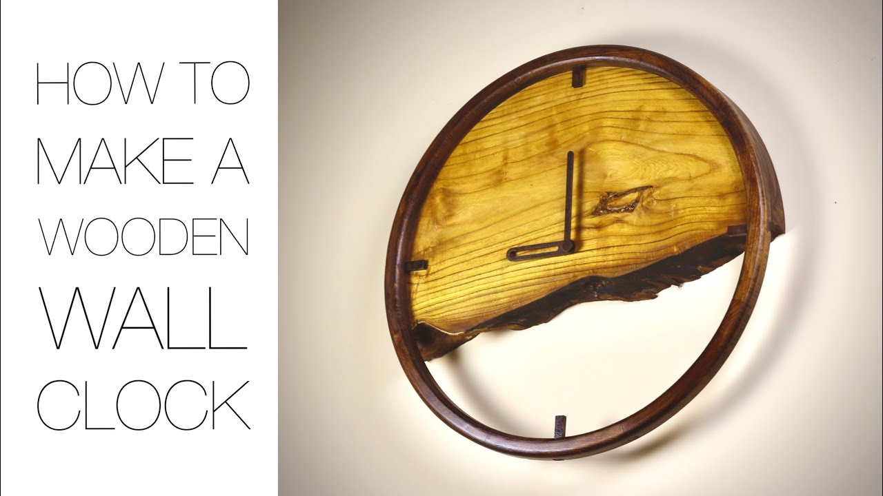 How to make a wooden wall clock - YouTube