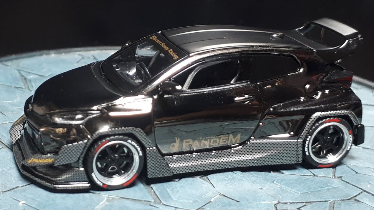 1/64 Toyota GR Yaris Pandem by Pop Race PR64-55 diecast model car