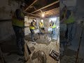 Muddy Basement to Warm Grey EPOXY Makeover 🤯 #epoxy #asmr #timelapse