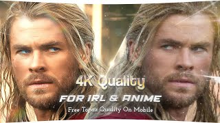 4K Quality Like Topaz On Mobile 📱 | For Free!  screenshot 3