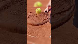 Interesting Things - Episode 13 - Slow Motion of Tennis Ball Hitting A Racket Full of Dirt