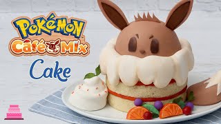 POKEMON CAFE MIX CAKE - Eevee Cake!