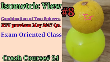 Isometric View|Sphere on Sphere |KTU Exam Oriented Video Session|Crash Course #24| Part#8