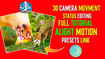 🔥 3D Little Krishna Concept Motion Poster | Status Video Editing Alight Motion | Hindi