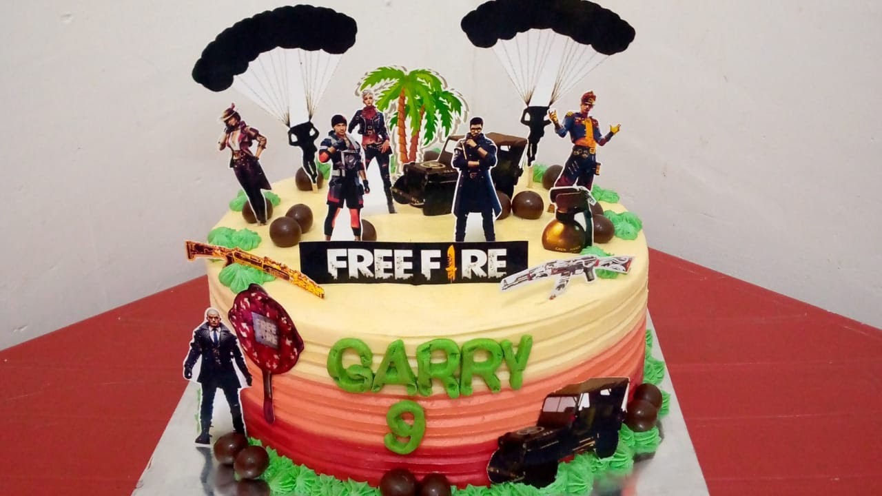Free fire cake design RONALDO for birthday - YouTube