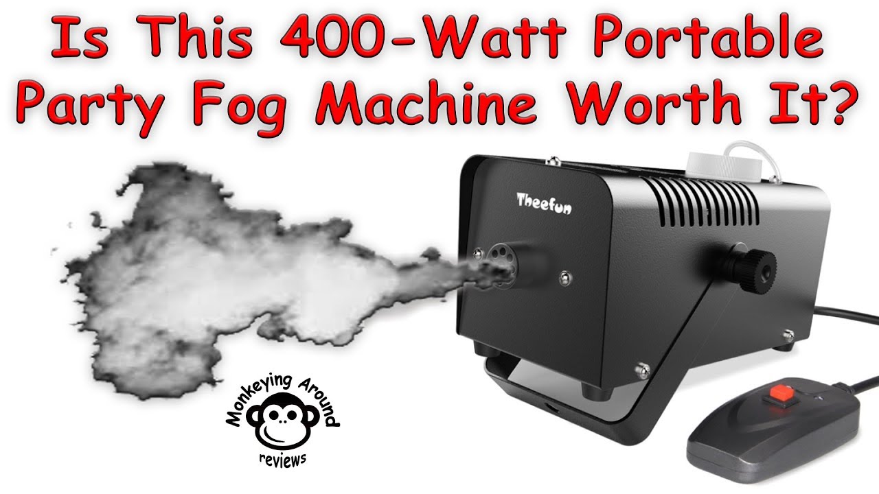 Theefun 400-Watt Portable Party Fog/Smoke Machine with Remote Control for Party 