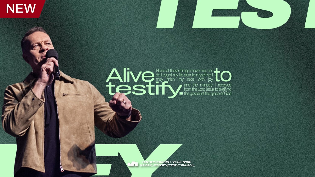 Alive To Testify | Ps Aidan Jeffery | 30 August 2026 AM