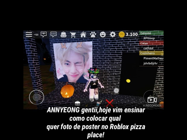 Como Colocar Qualquer Foto De Poster No Roblox Pizza Place Youtube - como colocar uma take snapshot no roblox