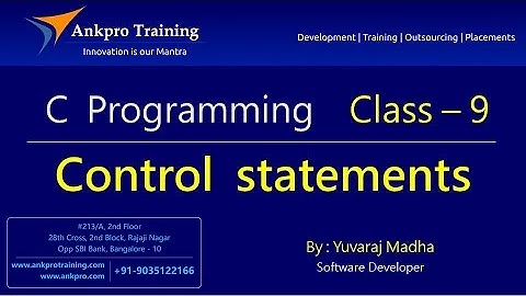 C language - Class 9 : Control  statements - Part 1 (If, if-else, nested if, else-if ladder)