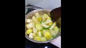 Cùng e làm khoai mì hấp cốt dừa lá dứa nha cả nhà… ngon lắm 😜😜😜#video  #Emhoaidayne