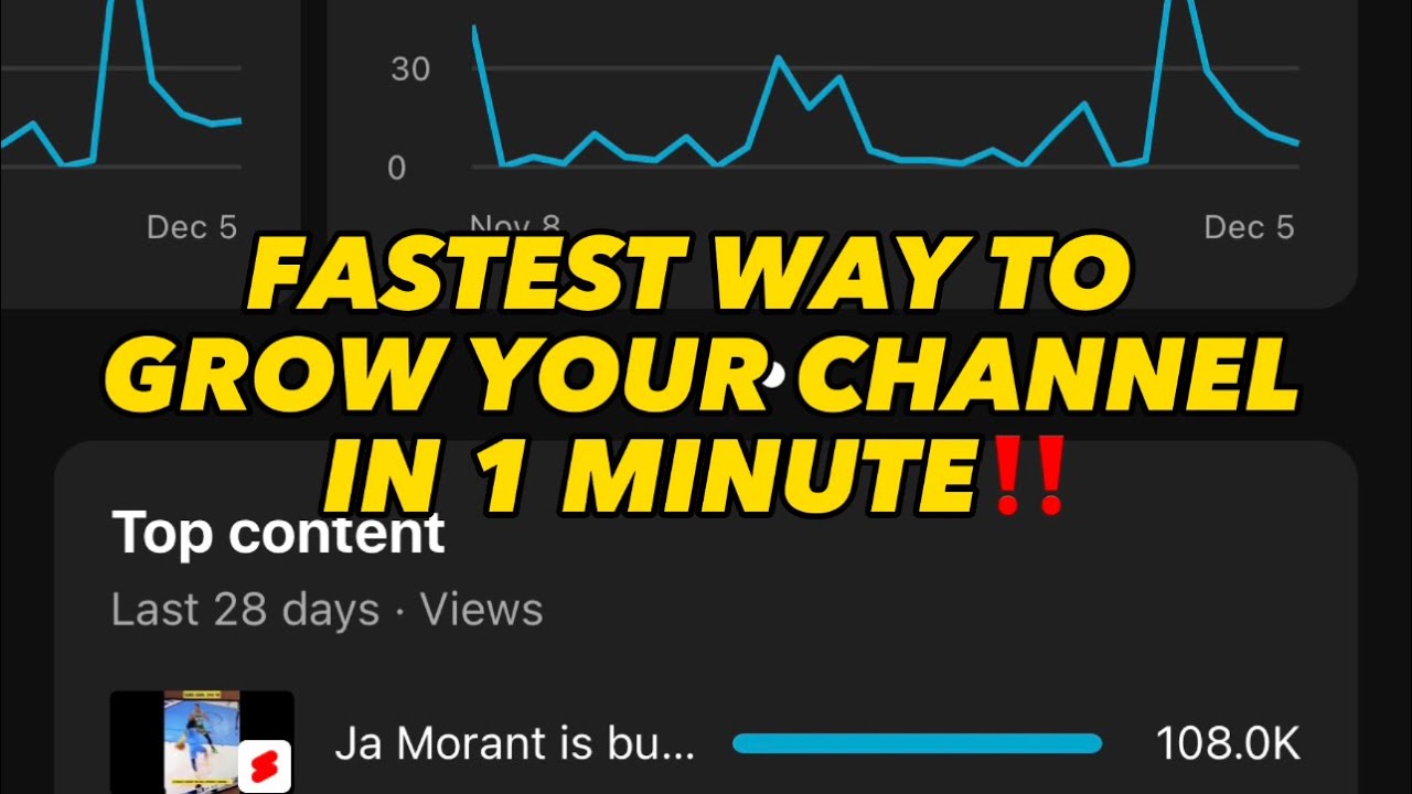 HOW TO GROW YOUR YOUTUBE CHANNEL IN 2023 WITH S ‼️ - (1 Minute Video ...