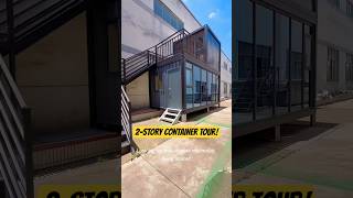 Modern 2-Story Container House Tour | Smart Minimalist Living ✨ #tinyhouse #containerhome