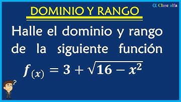 DOMINIO Y RANGO DE FUNCIONES REALES. FUNCIONES IRRACIONALES