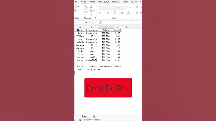 Return Multiple Columns With Xlookup - Excel | Excel Tips and Tricks #shorts