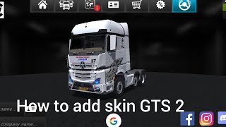 how to add skin GTS 2//Hindi//Pankaj jangir gaming//and music add//👿