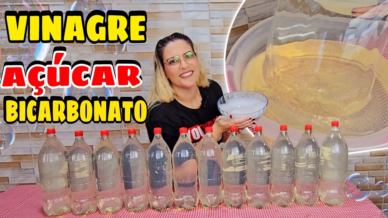 O PODEROSO SABÃO CASEIRO MULTIUSO DE VINAGRE AÇÚCAR E BICARBONATO LOUÇAS E ROUPAS LIMPEZA E ESPUMA 😱