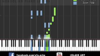 Улаанбаатарын Үдэш Piano Tutorial, Synthesia chords