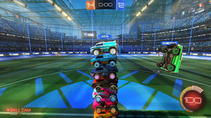 Rocket League Cars Stacked World Record (8 Mercs, Normal Gravity)